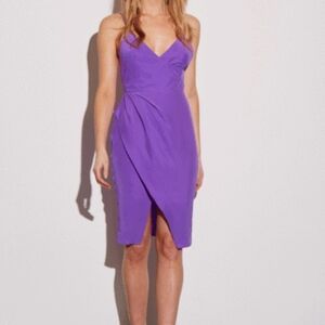Amanda Uprichard Midtown Purple Silk Dress
